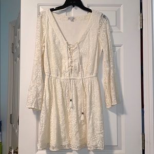 American Eagle Lace Bell Sleeve Dress